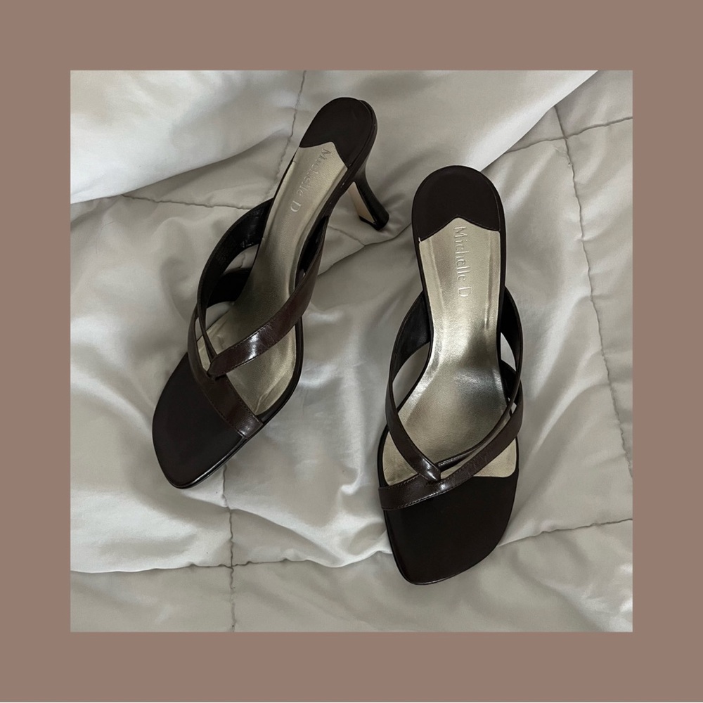 Chocolate Brown Kitten Heels